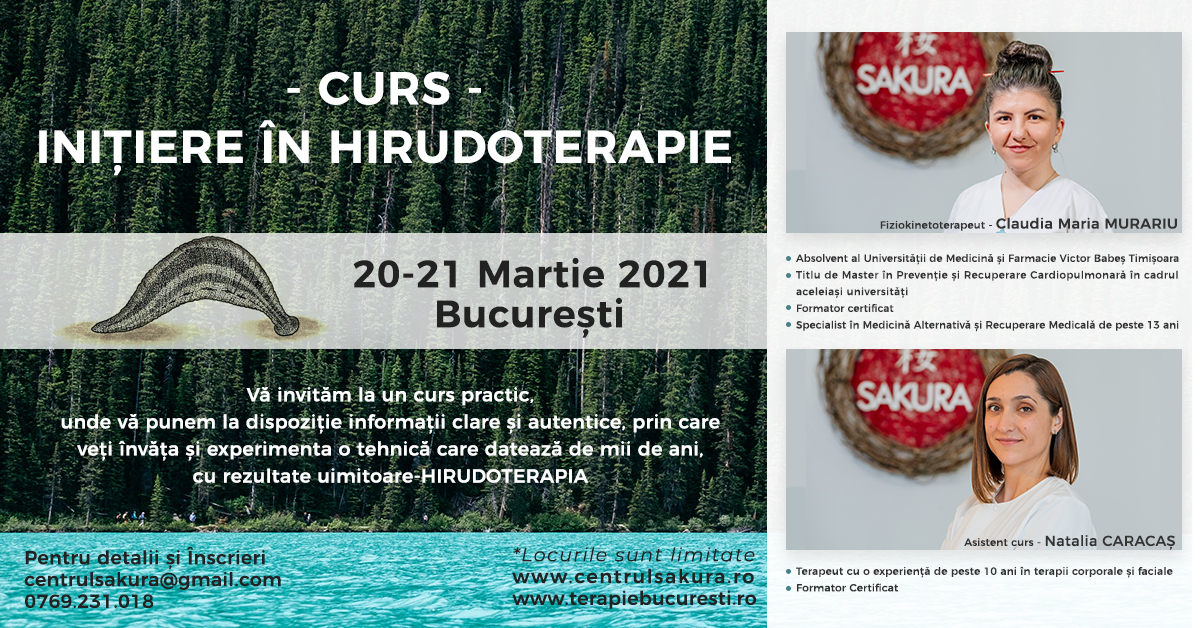 Curs initiere Hirudoterapie